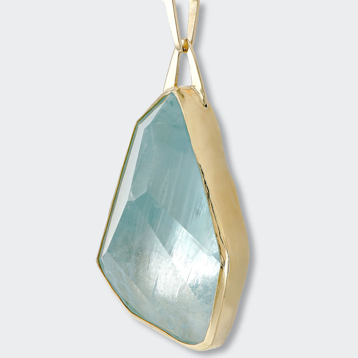 Aquamarine Statement Pendant