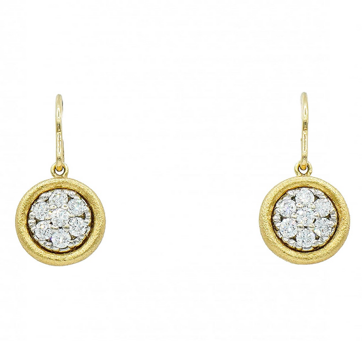 Mosaic Diamond Dangle Earrings