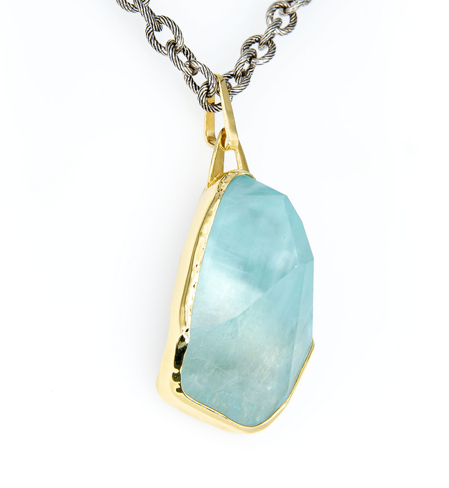 Aquamarine Statement Pendant