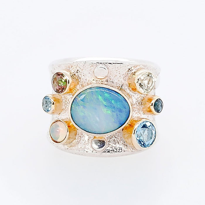 Multi Gemstone Ring