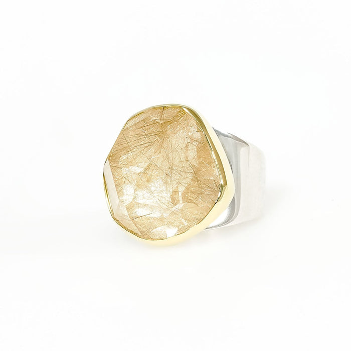 Rutilated Quartz Ring