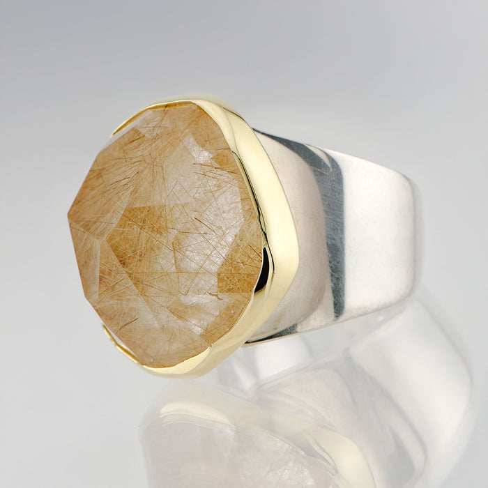 Rutilated Quartz Ring