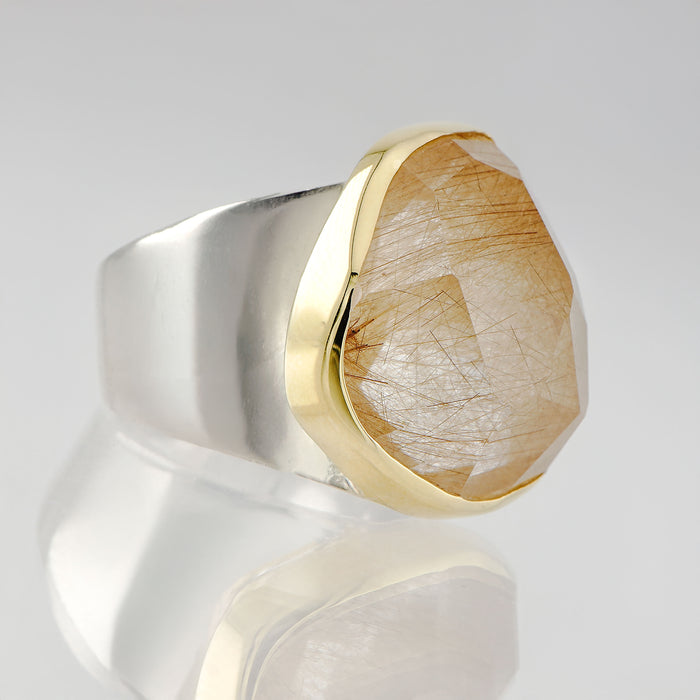 Rutilated Quartz Ring