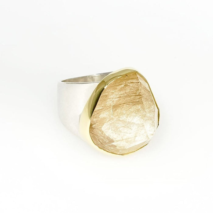 Rutilated Quartz Ring