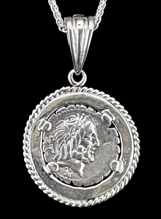 Laureate Head of Jupiter Coin Pendant