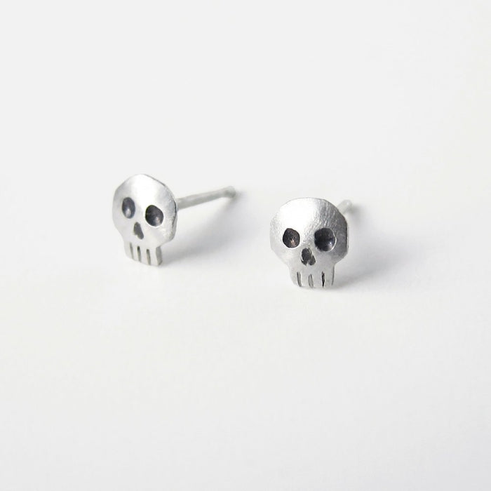 Single Skull Stud Earrings