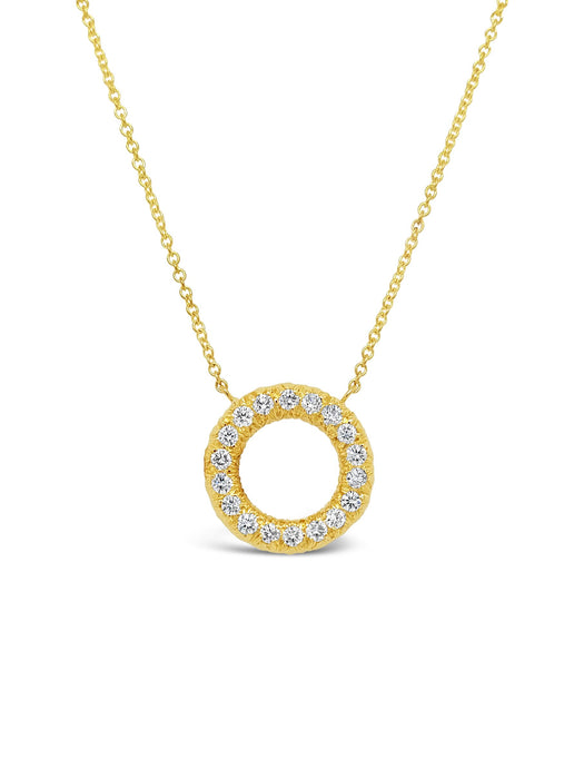 Embrace Diamond Circle Necklace