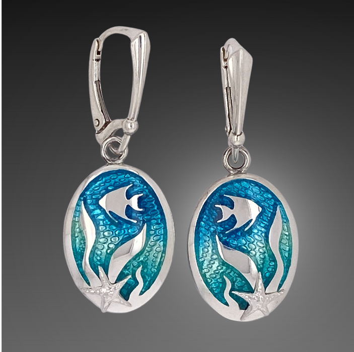 Angelfish with Starfish Earrings