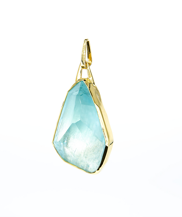 Aquamarine Statement Pendant