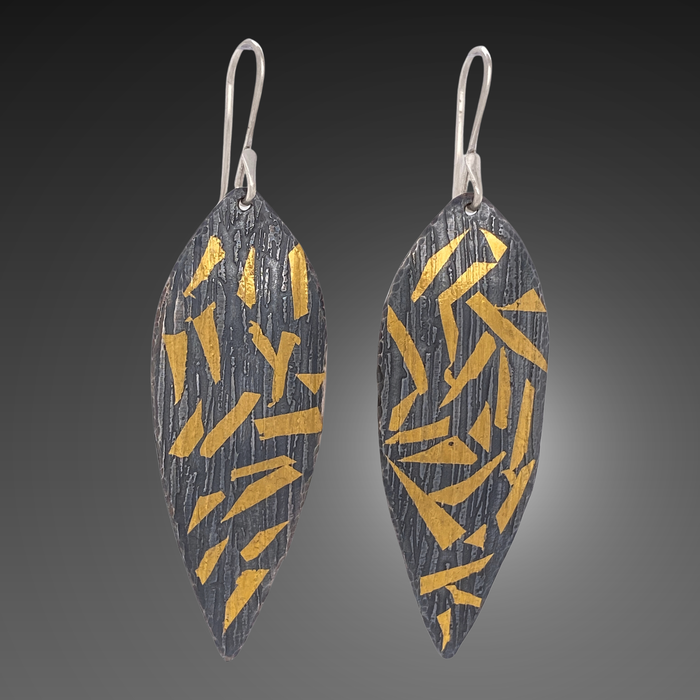 Elongated Silk Pod Earrings