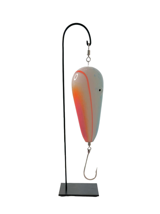 Orange, White & Blue Lure Sculpture