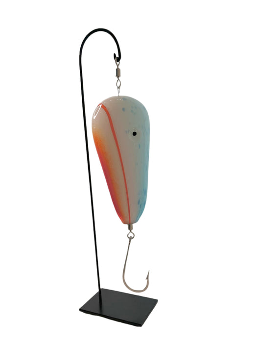 Orange, White & Blue Lure Sculpture