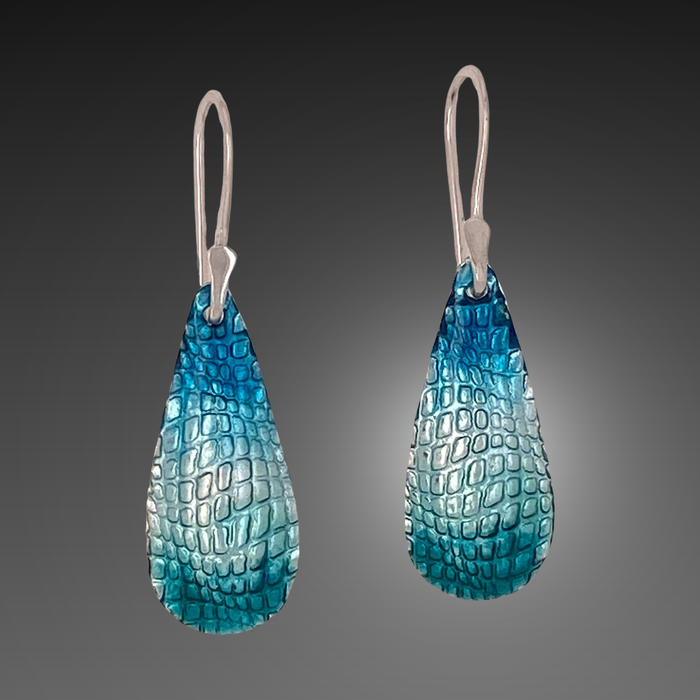 Spacetime Earrings in Super Giant Blue