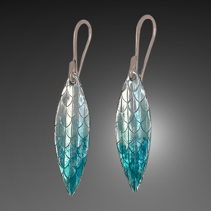 Stellar Net Earrings in Twinkle Teal