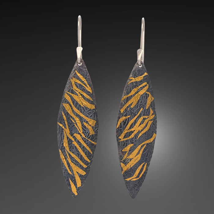 Wispy Elongated Navette Earrings