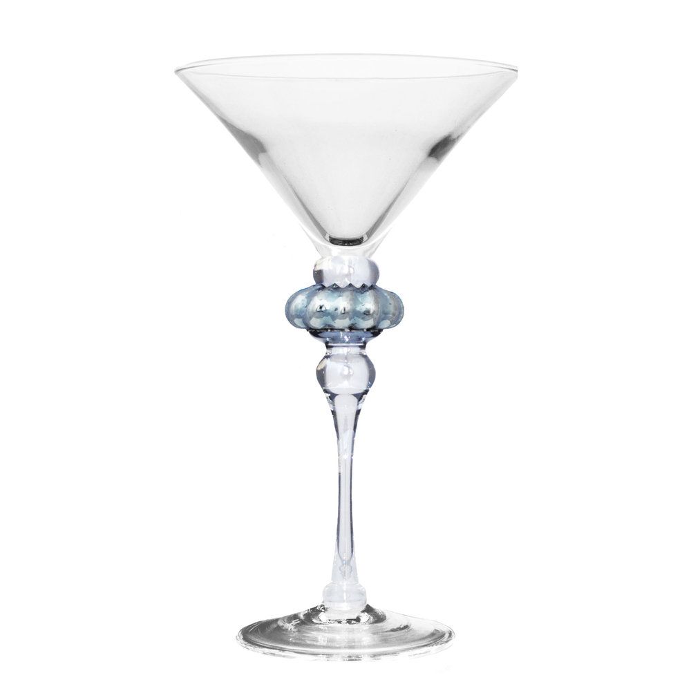 Ace Silver Short Martini Glass