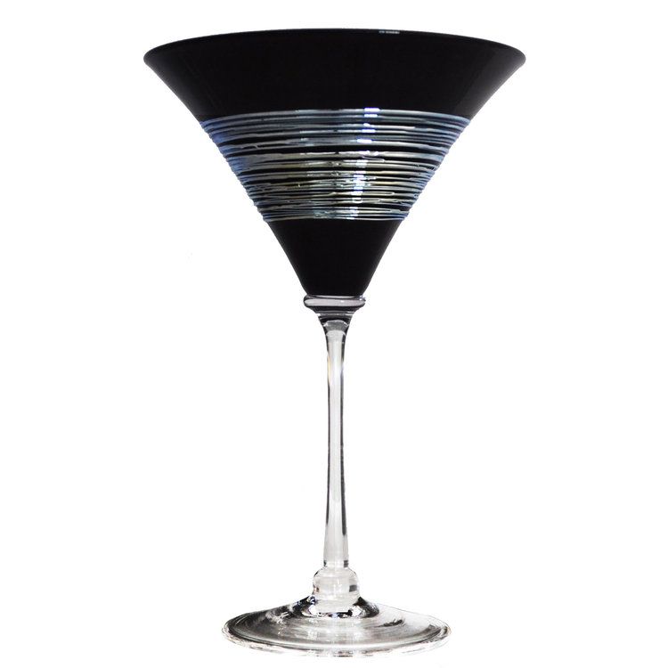 Matte Black Martini with Silver — Turquoise Sky